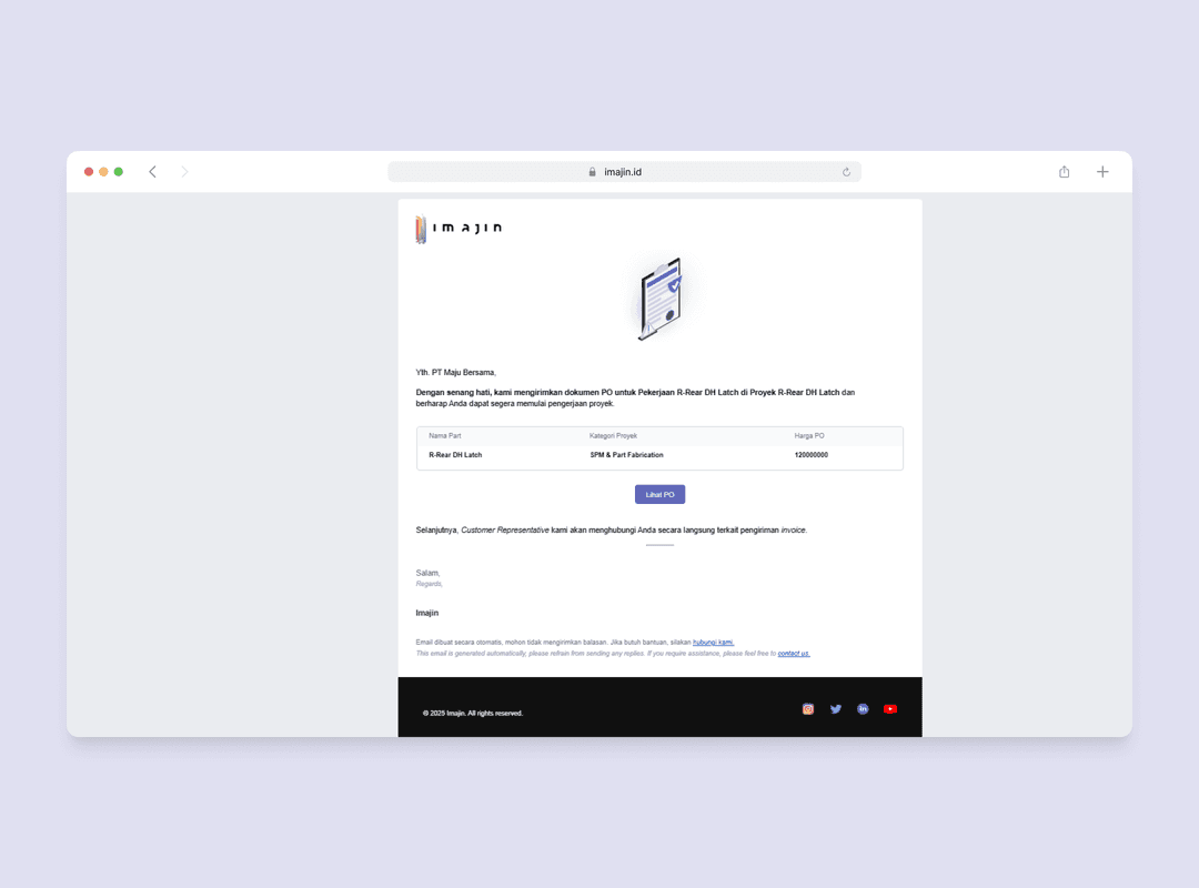 Email Proyek